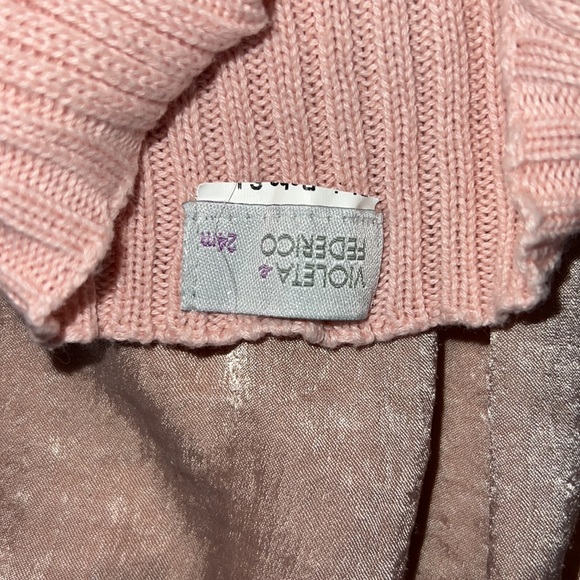 Violeta Federico Blush Pink Satin Romper size 24 months - Picture 6 of 6